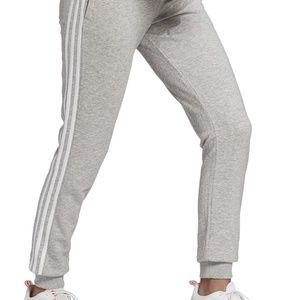 Adidas 3 stripe essential fleece jogger - NWT small